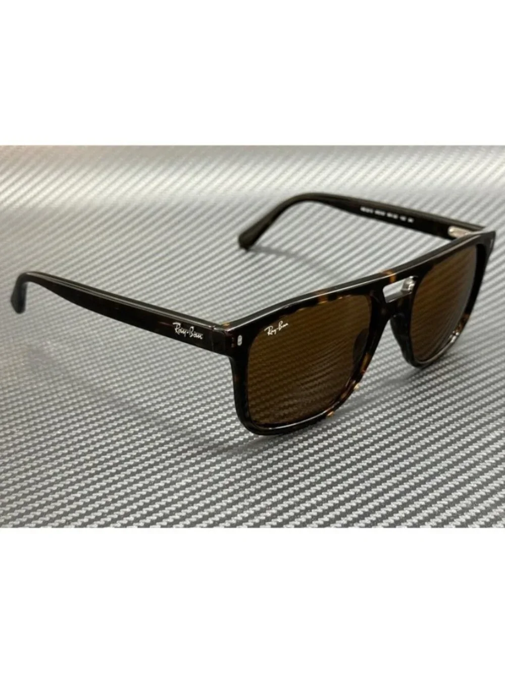 New Ray-Ban Men Havana Brown Sunglasses 58-20-150